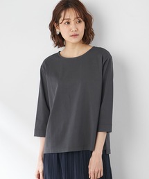 オーガニックコットンボートネックTシャツ