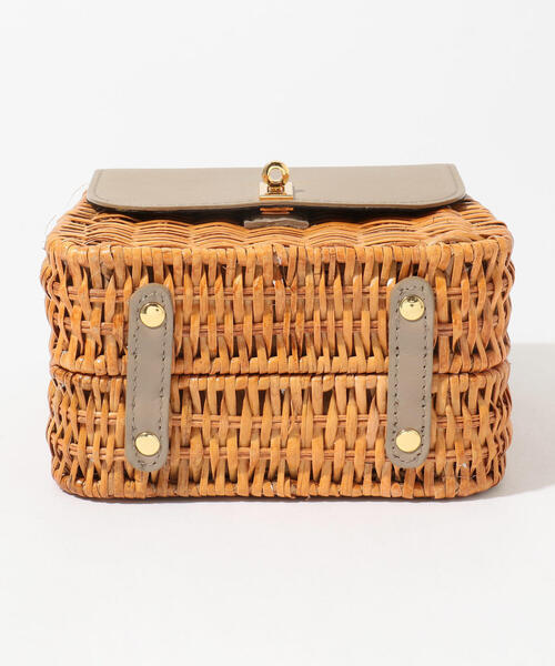 TOMORROWLAND （トゥモローランド）の「VIOLAd'ORO ラタン レザーフラップショルダーバッグ（ショルダーバッグ・レディース・ベージュ系その他・FREE）」の5枚目の写真