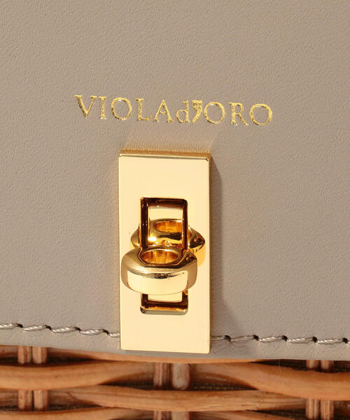 TOMORROWLAND （トゥモローランド）の「VIOLAd'ORO ラタン レザーフラップショルダーバッグ（ショルダーバッグ・レディース・ベージュ系その他・FREE）」の9枚目の写真