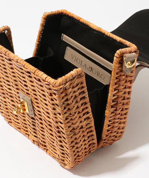 TOMORROWLAND （トゥモローランド）の「VIOLAd'ORO ラタン レザーフラップショルダーバッグ（ショルダーバッグ・レディース・ベージュ系その他・FREE）」の10枚目の写真