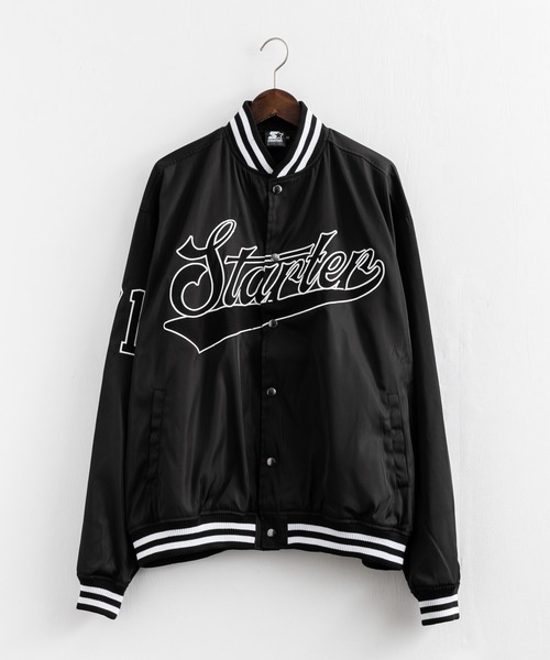STARTER BLACK LABEL（スターターブラックレーベル）の「STARTER BLACK LABEL スターター オーバーサイズ ブランドロゴスタジャン（スタジャン・メンズ・ブラック/グリーン・46）」の11枚目の写真