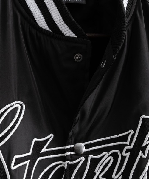 STARTER BLACK LABEL（スターターブラックレーベル）の「STARTER BLACK LABEL スターター オーバーサイズ ブランドロゴスタジャン（スタジャン・メンズ・ブラック/グリーン・46）」の17枚目の写真