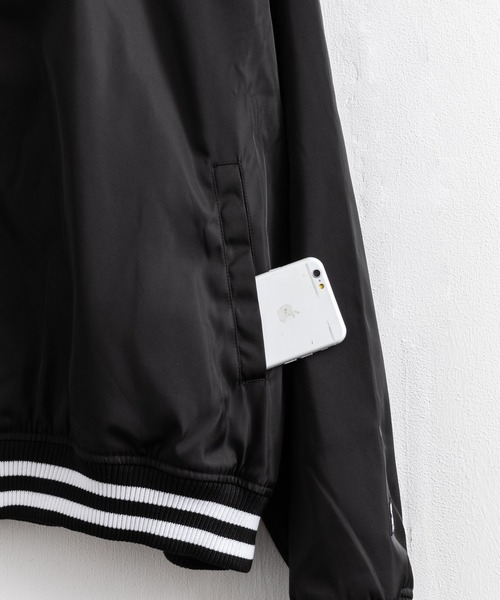 STARTER BLACK LABEL（スターターブラックレーベル）の「STARTER BLACK LABEL スターター オーバーサイズ ブランドロゴスタジャン（スタジャン・メンズ・ブラック/グリーン・46）」の20枚目の写真