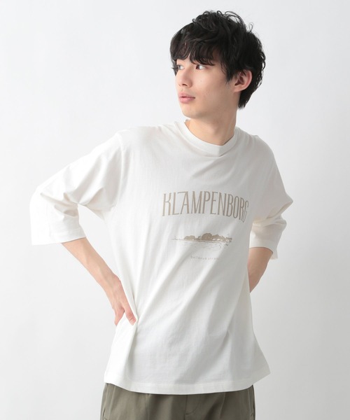 GLOBAL WORK(グローバルワーク)の「WGGW/ミドルスリーブT/265668(Tシャツ/カットソー・メンズ・ホワイト/グレー/オリーブ/ピンク・SMALL/MEDIUM/LARGE)」の2枚目の写真