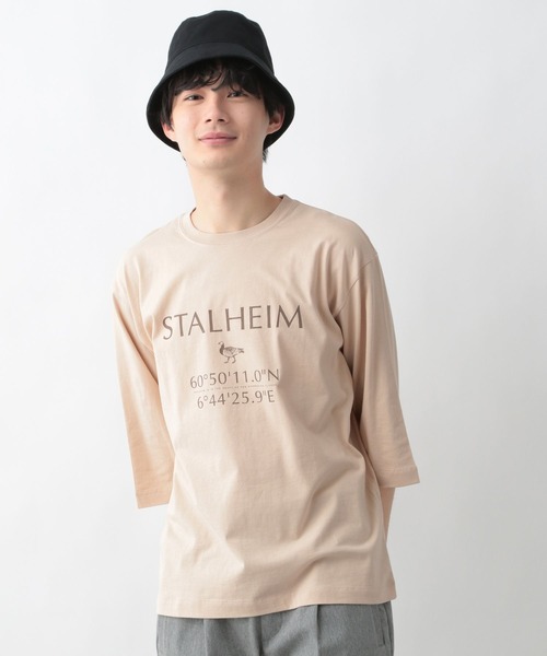 GLOBAL WORK(グローバルワーク)の「WGGW/ミドルスリーブT/265668(Tシャツ/カットソー・メンズ・ホワイト/グレー/オリーブ/ピンク・SMALL/MEDIUM/LARGE)」の4枚目の写真