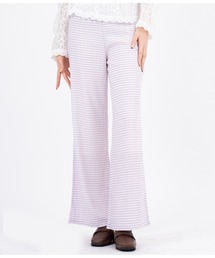 CHILLE | ギンガムフレアパンツ(その他パンツ)