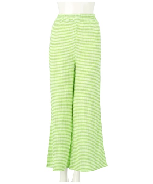 CHILLE（チル）の「ギンガムフレアパンツ（その他パンツ・レディース・パープル/イエロー/グリーン・FREE）」の9枚目の写真