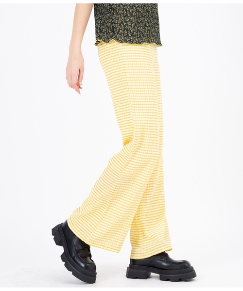 CHILLE（チル）の「ギンガムフレアパンツ（その他パンツ・レディース・パープル/イエロー/グリーン・FREE）」の22枚目の写真