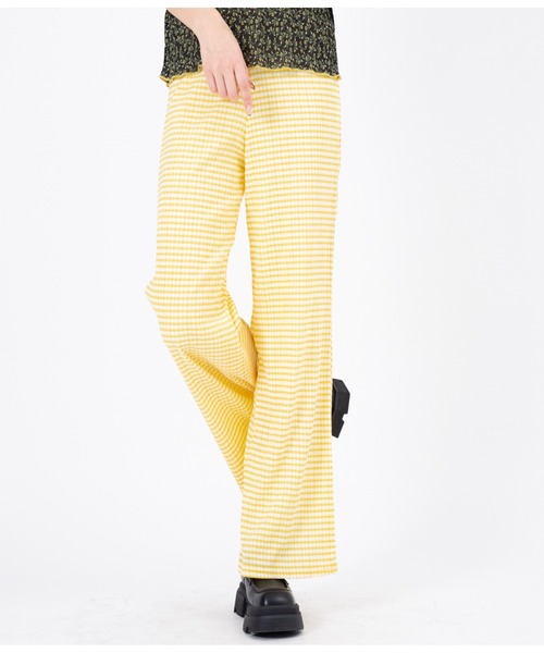 CHILLE（チル）の「ギンガムフレアパンツ（その他パンツ・レディース・パープル/イエロー/グリーン・FREE）」の21枚目の写真