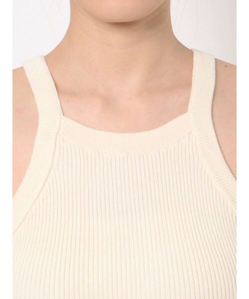 Ungrid(アングリッド)の「アメスリリブニットタンクトップ(タンクトップ・レディース・オフホワイト/ブラック/オレンジ/グリーン/ブルー・FREE)」の12枚目の写真