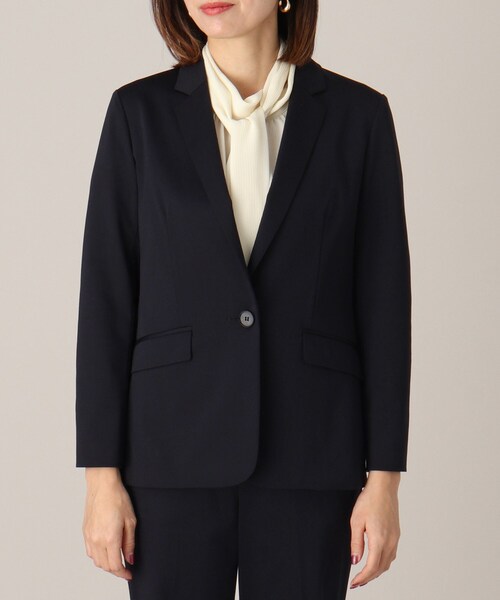 UNTITLED（アンタイトル）の「◆【接触冷感】ストレッチ テーラードジャケット（テーラードジャケット・レディース・ダークネイビー/ブラック・00/04/01/42/02/44/03/48）」の15枚目の写真