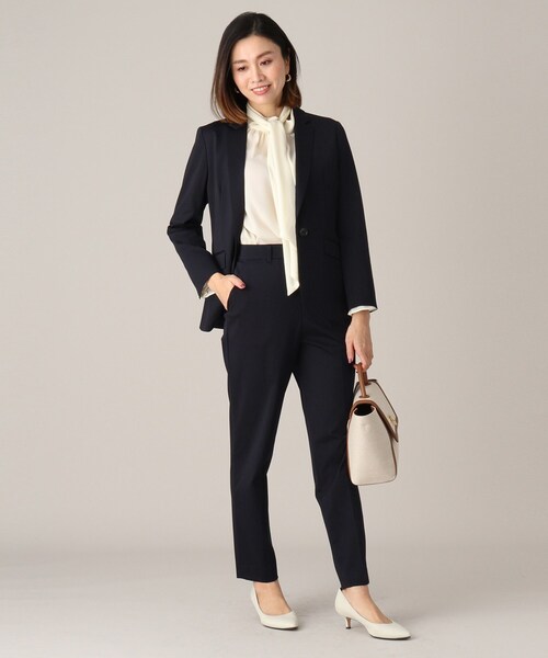 UNTITLED（アンタイトル）の「◆【接触冷感】ストレッチ テーラードジャケット（テーラードジャケット・レディース・ダークネイビー/ブラック・00/04/01/42/02/44/03/48）」の7枚目の写真