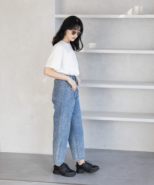 GeeRA（ジーラ）の「綿100％エンボス加工Ｔシャツ（Tシャツ/カットソー・レディース・ブラック/ホワイト・MEDIUM/LARGE/X-LARGE）」の20枚目の写真