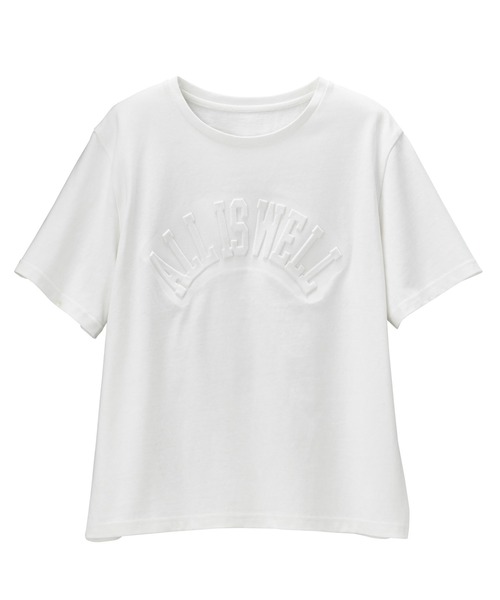 セール】綿100％エンボス加工Tシャツ（Tシャツ/カットソー