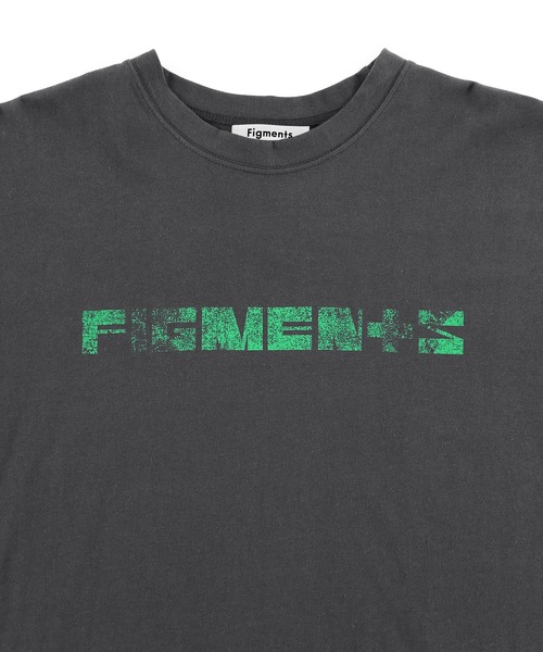 Figments（フィグメンツ）の「フェイクレイヤードロゴロンＴ（Tシャツ/カットソー・レディース・ホワイト/スミクロ/ブルー/グレー・SMALL/MEDIUM）」の5枚目の写真