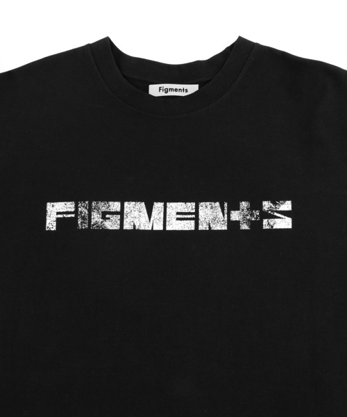Figments（フィグメンツ）の「フェイクレイヤードロゴロンＴ（Tシャツ/カットソー・レディース・ホワイト/スミクロ/ブルー/グレー・SMALL/MEDIUM）」の7枚目の写真