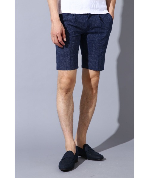 HIGH STREET（ハイストリート）の「HIGH STREET∴2WAYプリントサッカーショートパンツ（その他パンツ・メンズ・ネイビー/ブルー・S/L/M）」の2枚目の写真