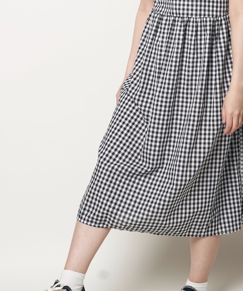 Clice de Paris(クリシェドゥパリス)の「K/ギンガムチェックワンピース(ワンピース・レディース・グリーン/ブラック・ONESIZE)」の6枚目の写真