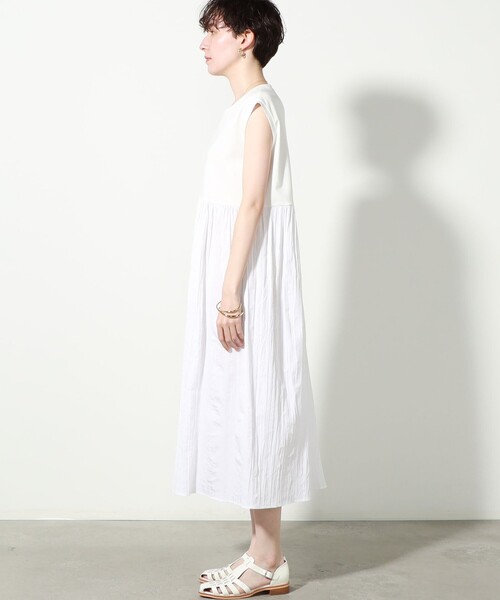 NOLLEY’S(ノーリーズ)の「ウエスト切り替えワンピース(ワンピース・レディース・ホワイト/ブラック/ブルー系その他7・FREE)」の14枚目の写真