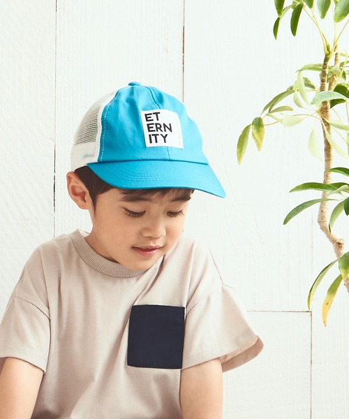 ikka(イッカ)の「BIGロゴワッペンメッシュキャップ(キャップ・キッズ・スカイブルー/ネイビー・FREE)」の14枚目の写真