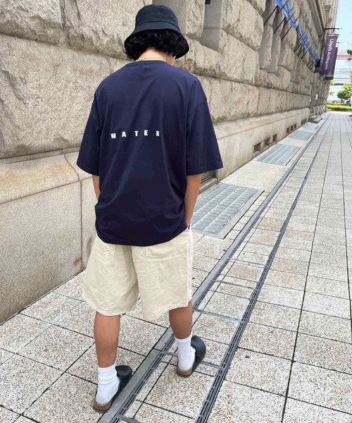 CANAL JEAN(キャナルジーン)の「1975 TOKYO(1975 トーキョー) "Heavy Water"ルーズTシャツ(Tシャツ/カットソー・レディース・ホワイト/ネイビー・LARGE/X-LARGE)」の11枚目の写真