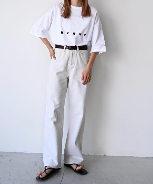 CANAL JEAN(キャナルジーン)の「1975 TOKYO(1975 トーキョー) "Heavy Water"ルーズTシャツ(Tシャツ/カットソー・レディース・ホワイト/ネイビー・LARGE/X-LARGE)」の16枚目の写真