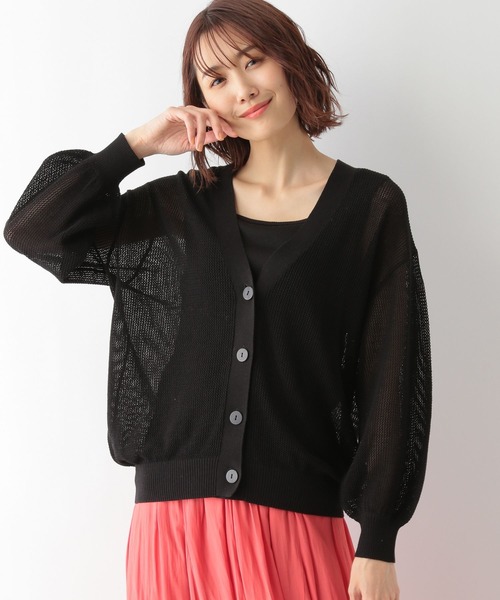 GLOBAL WORK(グローバルワーク)の「ドライメッシュカーデ/275508(カーディガン/ボレロ・レディース・グリーン/オフホワイト/ライトイエロー/ブラック・FREE)」の16枚目の写真