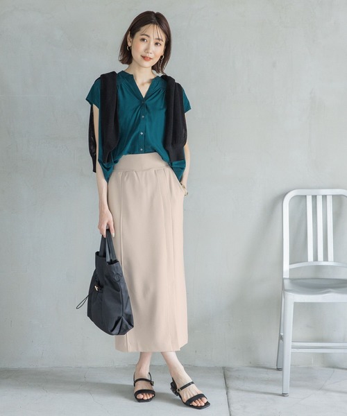 GLOBAL WORK(グローバルワーク)の「ドライメッシュカーデ/275508(カーディガン/ボレロ・レディース・グリーン/オフホワイト/ライトイエロー/ブラック・FREE)」の5枚目の写真