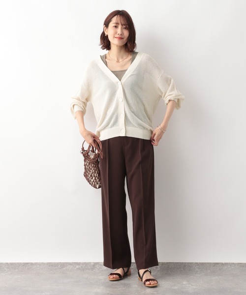 GLOBAL WORK(グローバルワーク)の「ドライメッシュカーデ/275508(カーディガン/ボレロ・レディース・グリーン/オフホワイト/ライトイエロー/ブラック・FREE)」の17枚目の写真