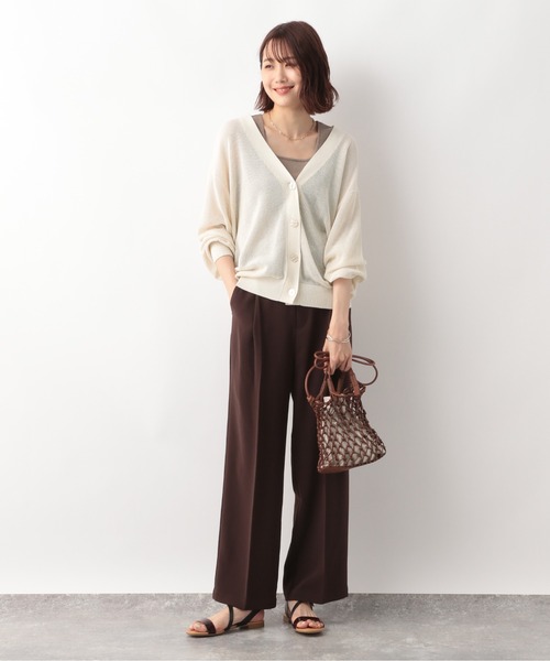 GLOBAL WORK(グローバルワーク)の「ドライメッシュカーデ/275508(カーディガン/ボレロ・レディース・グリーン/オフホワイト/ライトイエロー/ブラック・FREE)」の21枚目の写真