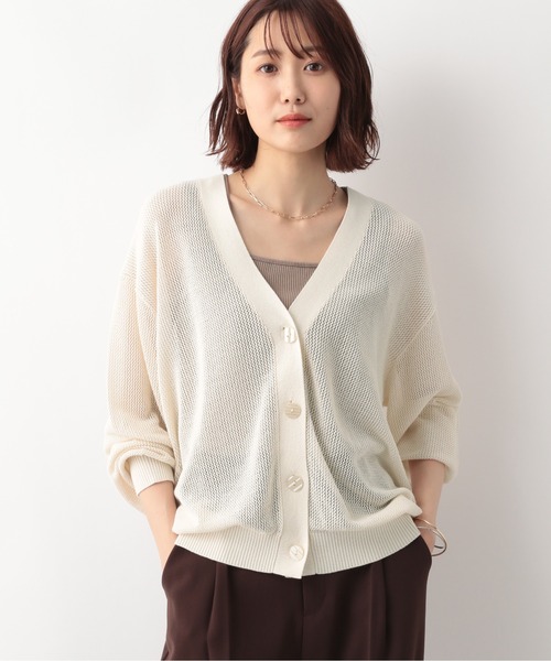 GLOBAL WORK(グローバルワーク)の「ドライメッシュカーデ/275508(カーディガン/ボレロ・レディース・グリーン/オフホワイト/ライトイエロー/ブラック・FREE)」の22枚目の写真