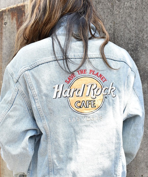 ヴィンテージ古着 Hard Rock Cafe デニムジャケット ハードロックカフェ デニムジャケット Usa製 デニムジャケット