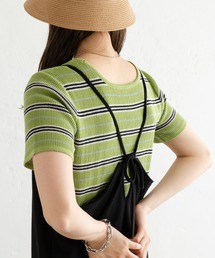 Kastane | マルチボーダーニットTee(Tシャツ/カットソー)
