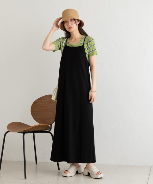 Kastane（カスタネ）の「マルチボーダーニットTee（Tシャツ/カットソー・レディース・グリーン/アイボリー/イエロー・FREE）」の22枚目の写真