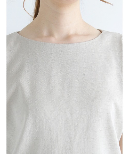 Te chichi（テチチ）の「麻調ショルダータックブラウス(セットアップ可)（シャツ/ブラウス・レディース・グリーン/ベージュ/ブラウン・ﾌﾘ-）」の13枚目の写真