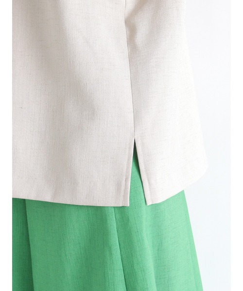 Te chichi（テチチ）の「麻調ショルダータックブラウス(セットアップ可)（シャツ/ブラウス・レディース・グリーン/ベージュ/ブラウン・ﾌﾘ-）」の15枚目の写真