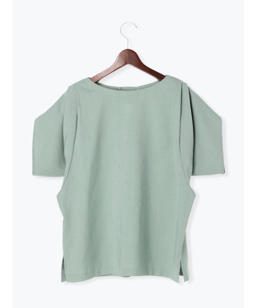 Te chichi（テチチ）の「麻調ショルダータックブラウス(セットアップ可)（シャツ/ブラウス・レディース・グリーン/ベージュ/ブラウン・ﾌﾘ-）」の21枚目の写真