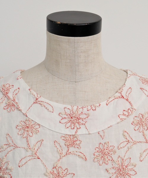 chambre de charme（シャンブルドゥシャーム）の「●cdc デージー刺繍 ベスト（ベスト・レディース・レッド/ホワイト・FREE）」の18枚目の写真