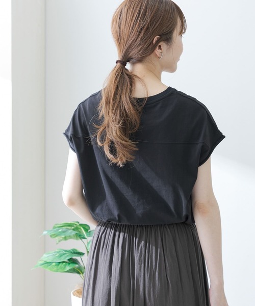 URBAN RESEARCH Sonny Label(アーバンリサーチサニーレーベル)の「メッセージプリントフレンチTシャツ(Tシャツ/カットソー・レディース・ホワイト系その他/ブラック/オフホワイト・FREE)」の14枚目の写真
