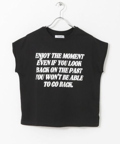 URBAN RESEARCH Sonny Label(アーバンリサーチサニーレーベル)の「メッセージプリントフレンチTシャツ(Tシャツ/カットソー・レディース・ホワイト系その他/ブラック/オフホワイト・FREE)」の20枚目の写真