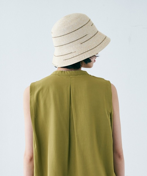 VACANCY（ヴァカンシー）の「気まぐれラインペーパーハット（ハット・レディース・ブラック/ナチュラル・FREE）」の9枚目の写真