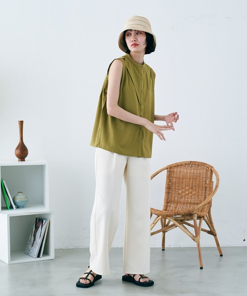 VACANCY（ヴァカンシー）の「気まぐれラインペーパーハット（ハット・レディース・ブラック/ナチュラル・FREE）」の13枚目の写真