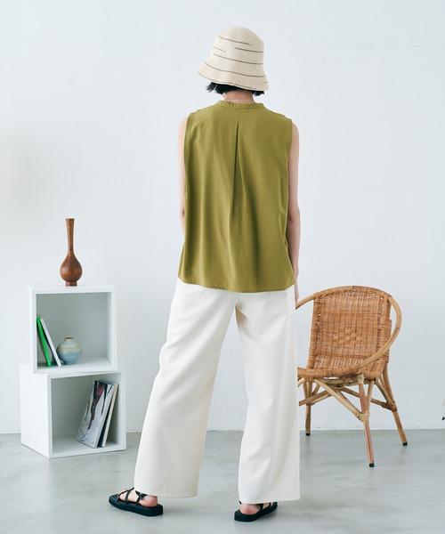 VACANCY（ヴァカンシー）の「気まぐれラインペーパーハット（ハット・レディース・ブラック/ナチュラル・FREE）」の4枚目の写真