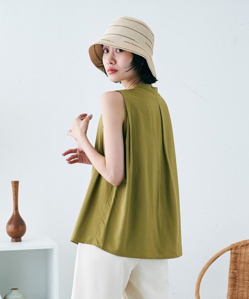 VACANCY（ヴァカンシー）の「気まぐれラインペーパーハット（ハット・レディース・ブラック/ナチュラル・FREE）」の15枚目の写真