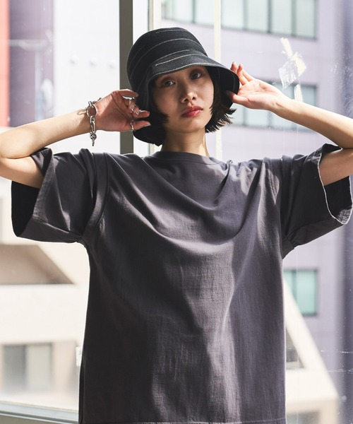 VACANCY（ヴァカンシー）の「気まぐれラインペーパーハット（ハット・レディース・ブラック/ナチュラル・FREE）」の10枚目の写真