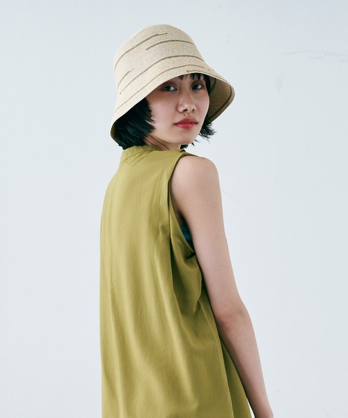 VACANCY（ヴァカンシー）の「気まぐれラインペーパーハット（ハット・レディース・ブラック/ナチュラル・FREE）」の20枚目の写真