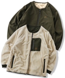 リバーシブルボアxタスロンノーカラーJKT