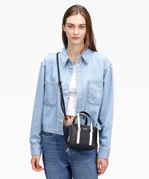 Calvin Klein(カルバン・クライン)の「ダブル ハンドル ウォレット バッグ(ハンドバッグ・レディース・ブラック・FREE)」の9枚目の写真