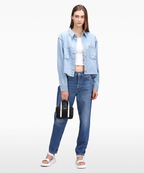 Calvin Klein(カルバン・クライン)の「ダブル ハンドル ウォレット バッグ(ハンドバッグ・レディース・ブラック・FREE)」の10枚目の写真