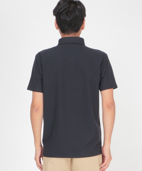 ikka（イッカ）の「メランジ切り替えポロシャツ ECO（ポロシャツ・メンズ・ホワイト/ネイビー/グリーン・M/L/S/XL）」の12枚目の写真